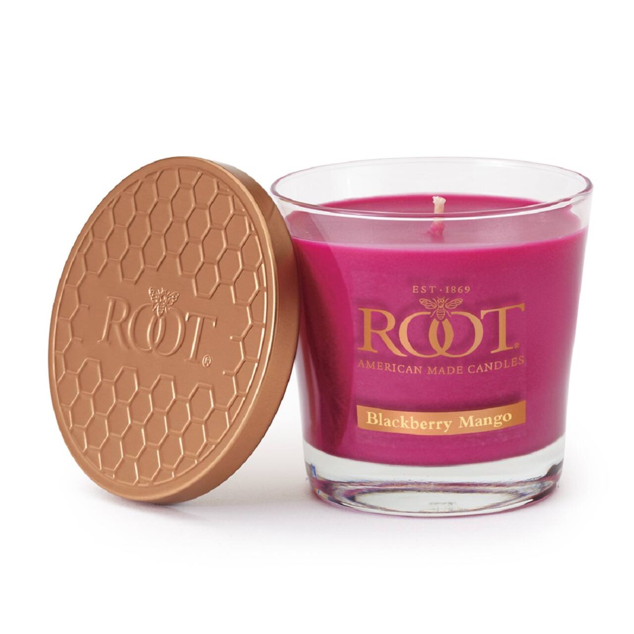 Root Candles 6.3oz. Small Scented Honeycomb Veriglass Jar Candle